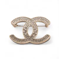 リ*ン様 シャネル ココマーク マトラッセ ブローチ 1142 CHANEL - シャネル CHANEL ココマーク 1142 ゴールド ブランド小物