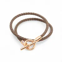 エルメス ジャンボブレスレット ブレスレット T5 GP×革 A3238258｜中古