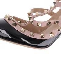 ヴァレンティノガラヴァーニ ロックスタッズ レザー×パテント