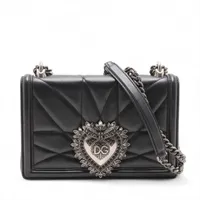 ドルチェ&ガッバーナ ディヴォーション レザー チェーンショルダー