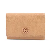 グッチ GGスプリーム 256442 PVC×レザー コンパクトウォレット