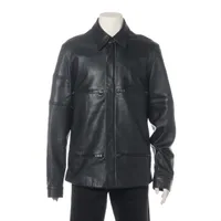 エルメネジルドゼニア レザー レザージャケット 50 メンズ ブラウン