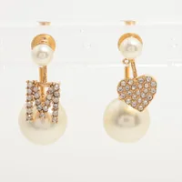 現行✨ ディオール クレール ディー リュヌ ピアス ラインストーン 両