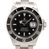 ロレックス サブマリーナーデイト 16610 SS SS AT ブラック文字盤