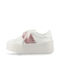 ヴァレンティノガラヴァーニ ロックスタッズ レザー×スエード