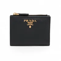 プラダ サフィアーノ 2ML049 レザー コンパクトウォレット グリーン