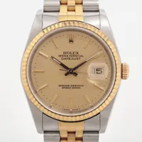 ロレックス デイトジャスト36 16233 SS×YG SS×YG AT シャンパン文字盤