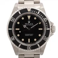 ロレックス サブマリーナー 14060 SS SS AT ブラック文字盤 先端ドット