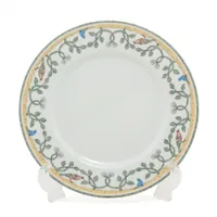 エルメス アーリーアメリカ プレート 陶器 ホワイト×グリーン 底印