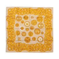 シャネル ココマーク スカーフ シルク ベージュ PO027857｜中古