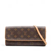 ヴィトン モノグラム ポシェットツインGM M51852 ブラウン