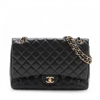 シャネル デカマトラッセ34 マキシ ラムスキン シングルフラップ