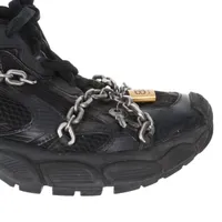 Balenciaga 3XL Faux leather x mesh Sneakers 26.5cm Men's Black