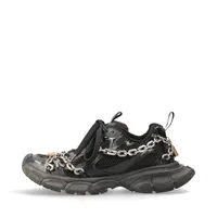 Balenciaga 3XL Faux leather x mesh Sneakers 26.5cm Men's Black