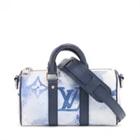 ヴィトン モノグラム ウォーターカラー キーポルXS M45761 ブルー RFID