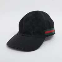 グッチ 200035 GGキャンバス キャップ L 59 ポリエステル×ナイロン