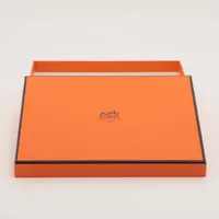 エルメス アッシュトレイ 陶器 レッド×ゴールド CHASSE en INDE インド