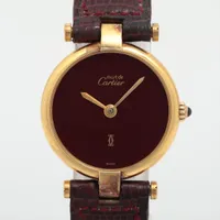 カルティエ マストコリゼ ヴェルメイユ 590002 925×革 QZ シャンパン