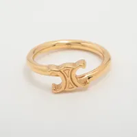 セリーヌ トリオンフ リング セリーヌ トリオンフ リング 52 GP ゴールド A4227227｜中古ブランド品