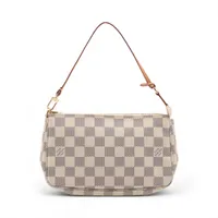 ヴィトン ダミエ アズール ポシェットアクセソワール N41207 ホワイト