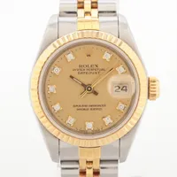 ロレックス レディ デイトジャスト 69173G SS×YG SS×YG AT シャンパン文字盤