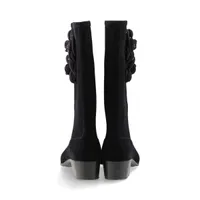 CHANEL シャネル レインブーツ カメリア ブラック 39 ココマーク 上品 中古・古着通販】CHANEL (シャネル) カメリア レイン ブーツ ブラック