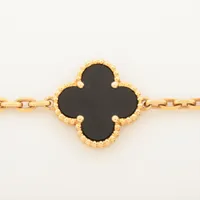 ヴァンクリーフ&アーペル ヴィンテージアルハンブラ 5P オニキス