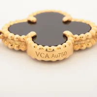 ヴァンクリーフ&アーペル ヴィンテージアルハンブラ 5P オニキス