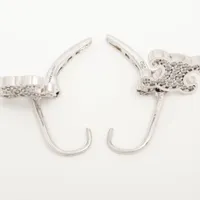 セリーヌ トリオンフ ピアス(両耳用) GP×ラインストーン シルバー