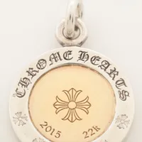 クロムハーツ エンジェルメダルチャーム V2 ペンダントトップ 22K×925