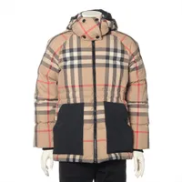 BURBERRY バーバリー ティッシ期 ナイロン ジャケット IT 38 バーバリー ティッシ期 ナイロン ダウンジャケット S メンズ ベージュ