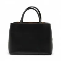 フェンディ プチトゥジュール レザー 2WAYハンドバッグ ブラック