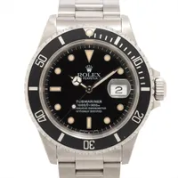 ロレックス サブマリーナーデイト 16610 SS SS AT ブラック文字盤