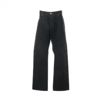 クロムハーツ デニムパンツ コットン サイズ36 ブラック フレアニー スターパッチ