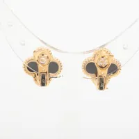 ヴァンクリーフ&アーペル ヴィンテージアルハンブラ オニキス ピアス