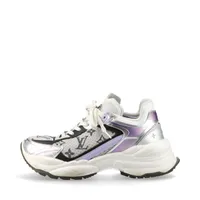 ヴィトン ラン55ライン 24年 レザー×ファブリック スニーカー 38