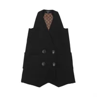 ヴィトン 23SS ウール ドレス 38 レディース ブラック  RW231B モノグラム