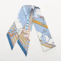 エルメス ツイリー Brides et Gris Gris 馬勒とチャーム スカーフ