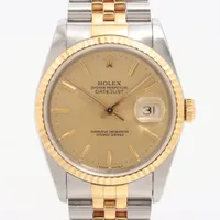 ロレックス デイトジャスト36 16233 SS×YG SS×YG AT シャンパン文字盤