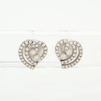 ティファニー エンチャントハート ダイヤ ピアス Pt950 4.2g A4232967