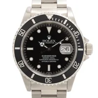 ロレックス サブマリーナーデイト 16610 SS SS AT ブラック文字盤