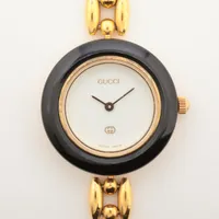 グッチ チェンジベゼル 11/12 GP GP QZ ホワイト文字盤 替えベゼル×4