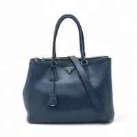 プラダ レザー 2WAYハンドバッグ ブルー A4233362｜中古ブランド品