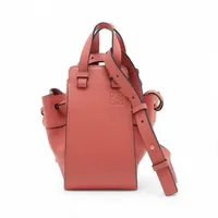 ロエベ ハンモックミニ キャンバス×レザー 2WAYハンドバッグ マルチ