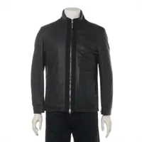 エルメネジルドゼニア レザー レザージャケット 50 メンズ ブラウン