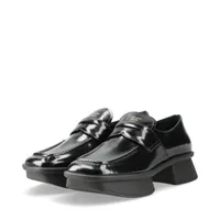 r*h様 PRADA レザーシューズ プラダ 25SS レザー ローファー 36.5 レディース ブラック 1D985N RE