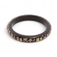 ヴィトン ブラスレアンクルージョン バングル GP×レジン パープル