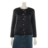 シャネル ポリエステル キルティングジャケット 36 レディース