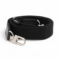 ヴィトン ロゴ ショルダーストラップ キャンバス×レザー ブラック