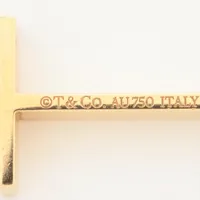 ティファニー クロス ネックレス 750(YG) 6.0g A4235506｜中古ブランド